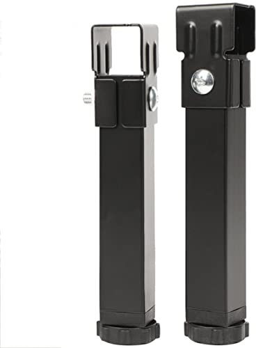 Générique Lot de 2 Pieds de Lit Reglable Remplacement Jambe pour Sommier a Lattes Pattes de Meuble Pieds de Support de Lit pour Cadre de Lit avec Vis (40cm)