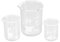 OUNONA Vaso de Cristal de 250Ml Taza Medidora Graduada para Cocina Doméstica Vaso para Agua Y Bebidas Cristalería Química