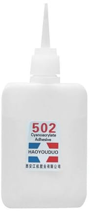 Super 502 Glue, 40ml Professional Instant Quick Dry Cyanoacrylate Strong Adhesive, Universal Bonding Agent for Leather, Rubber, Metal, Office Supplies