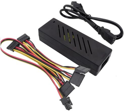 RETUOLWAG Cable convertidor para discos duros SATA, soporta discos duros de 2.5 y 3.5 pulgadas con adaptador de corriente
