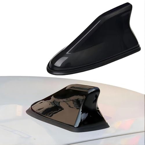 SCMDNOZ Car Shark Fin Aerial Antenna for Nissan Qashqai (J10) 2007 2008 2009 2010 2011 2012 2013 2014, Roof Antenna Radio Signal Amplifier, Car Accessories,Black