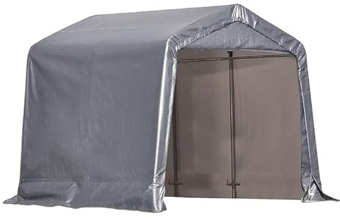 UVCMDUI Outdoor Storage Tent, Garage Auto per Esterno Box Auto da Esterno, Casetta da Esterno, per Garage Giardino Multiuso,2.4m*2.4m*2.4m