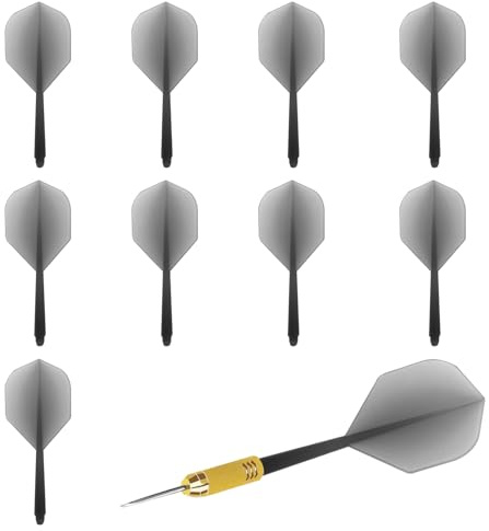 9 Stück Dart Flights mit Schaft,Flights Darts Fusion Softdart,Dart Schäfte aus Flex Kunststoff,Standard 4 Blade Darts Flights mit Schaft,Festen Darts Zubehör,für Assist Dartpfeile Stabil Wurf (2BA)