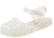 POIUIYQA Sandali da donna in gomma,Sandali unisex in plastica trasparenti,Scarpe da spiaggia classici con fibbia trasparenti,Stivali di gomma in plastica cristallo