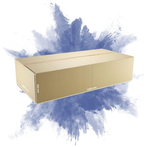 PROREGAL 3x Versandkarton 2-wellig | LxBxH 1200 x 600 x 310 mm | Belastbar bis 30 kg | Braun | Große Pappkiste Faltkarton Karton Paket für Versand mit DHL DPD GLS UPS Hermes