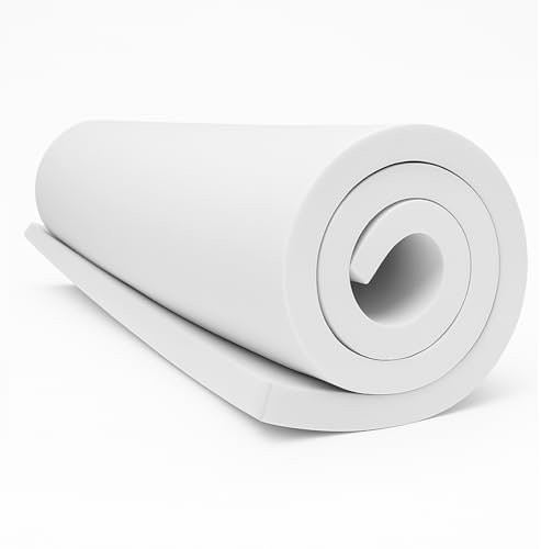 MEARCOOH Weiß EVA Foam 20mm, 150cm*90cm Cosplay großes EVA Foam, 1PCS EVA Schaumstoff Dichte 86kg/m3 für Cosplay Kostüm, Basteln, DIY Projekte (Weiß 20mm)