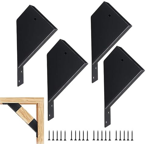 Supports de pergola 45 degrés - Kit de support de tonnelle extérieure | Connecteurs métalliques résistants aux intempéries avec drainage intégré pour projets en bois, compatibles avec les planches sta