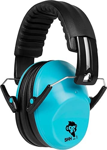 ACE SHH...! Kinder-Gehörschutz - faltbarer Kapsel-Gehörschützer - kompakter Ohrenschützer für Mädchen & Jungen - Blau