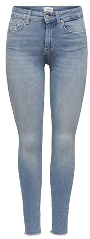 ONLY Female Skinny Jeans ONLBLUSH Mid Rise Skinny Fit Jeans