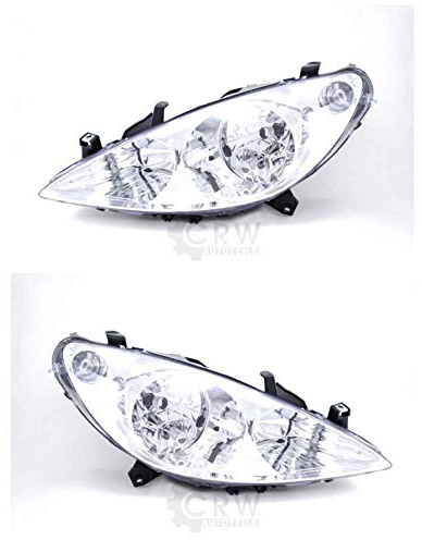 Halogen Scheinwerfer Set 307 Bj. 08/00-06/05 H7/H1/H1 mit Motor