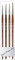 Pinceau Raphael Série 8504 MARTRE IMTATION Sable, Set 4 pcs 6/0 , 3/0, 2/0 ,0. (Raphael France)