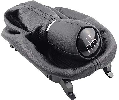 Schaltknauf aus Leder für Seat Leon 1 MK1 für Toledo IL MK2 Gamaschenmanschette 12mm- 5-Gang