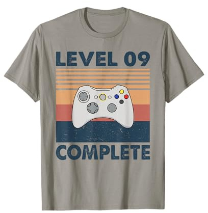 Level 9 Complete 9th Wedding Anniversary For Him Her Funny T-Shirt