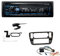 Alpine UTE-204DAB 1 DIN Autoradio DAB+ Bluetooth USB AUX-IN passend für Volkswagen VW Up Baujahr 2011 bis 2016 Piano Black
