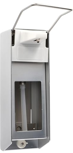 Medi-Inn Wandspender Eurospender Aluminium Langarmhebel mit Verschlussblende für 1000 ml Euroflaschen (1 Stück)