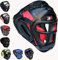 Lot de 3 Casques de Boxe Sports Grill pour entraînement MMA, Casque de Boxe pour Homme pour Protection du Visage et des Oreilles, Casque Adulte pour Arts Martiaux, Kickboxing, Sparring, Muay Thai