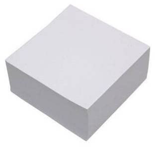 Office club Taco de Notas encolado Blanco de 500 Hojas de 10x10 cm