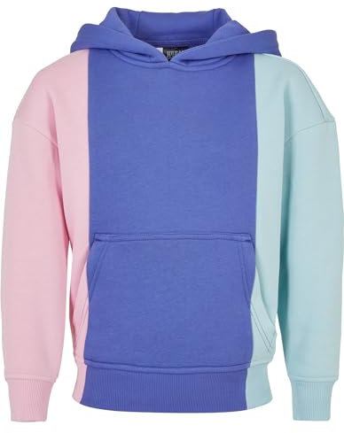 Urban Classics Mädchen Kapuzenpullover Girls Tripple Hoody girlypink/purpleday/Oceanblue 110/116