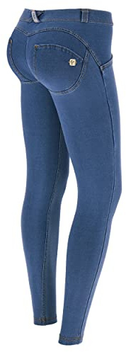 WR.UP Freddy Damen Push Up Jeggings Superskinny Low Waist Denim Effekt