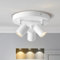 ANWIO GU10 Deckenlampe Dimmbar, Deckenstrahler 3 Flammig Rund, Weiß Deckenleuchte Spot schwenkbar für Küche，Schlafzimmer, mit Leuchtmittel(EUCS-LG11A)