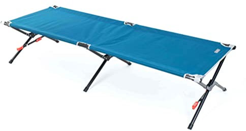 Rio Brands Feldbett klappbar mit Transporttasche | 190x70x37 cm Blau | Faltbares Campingbett & Campingliege für Festivals, Camping & Reisen