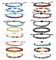 SAVITA 18pcs Surfer Beach Bracelets, Handmade Colorful Braided Boho Anklets for Women Men, Unisex 10 Inches