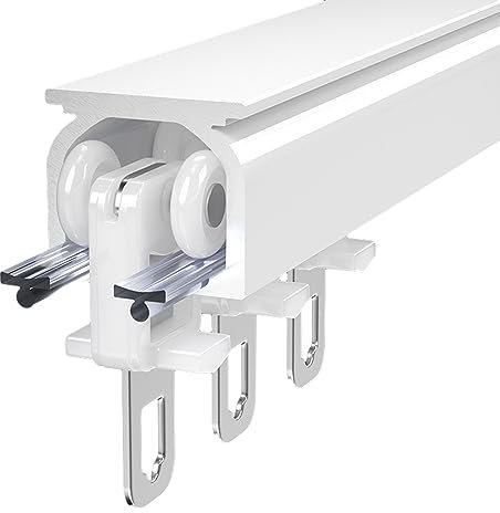 Gardinenschiene, Vorhangschienen Aus Aluminium Deckenschiene Deckenhalterung Vorhangschiene Mit Schienenvorhangsystem Raumteiler, Wohnmobil-Vorhang, Duschvorhang, Vorhangschienensystem Gerade ( Color