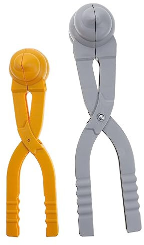 Toyvian 2st Schneeball-Clip Spielzeug Outdoor-Clips Werkzeug Schneekugel Poop-förmiger Schneeballhersteller Schneeball-Maker-Clip Draussen Kind Fertigungsmaschine Plastik