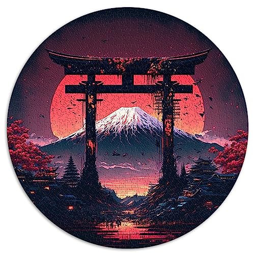 Mount Fuji Jigsaw Puzzles for Adults spheric Jigsaw Puzzle Recycled Cardboard 26.5x26.5inch