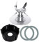 BmXauz Piezas de Repuesto, compatibles con Cuchillas de licuadora Oster Osterizer con Fondo de Jarra de licuadora 4902 y Cuchilla Fusion de 6 Puntos 4961