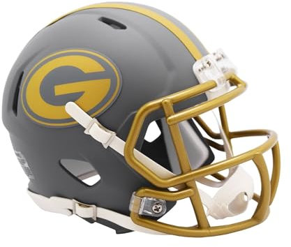 Riddell Speed Mini Football Helm - Slate Green Bay Packers