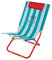 KASANOVA Strandstuhl (Kopfstütze, Blaue Streifen)