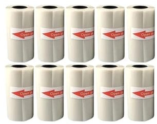5 rollos de papel fotográfico adhesivo térmico transparente for suministros de impresoras fotográficas Papel TéRmico (Color : 10 transparent)
