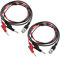 VGOL 2PCS BNC Q9 to Dual Banana Plug Coaxial Cable, 131.5cm Total Length, 36cm Cable Length, for Oscilloscopes, Signal Generators