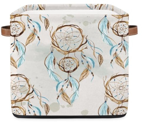 TropicalLife Dream Catcher Aufbewahrungskorb, 36 l, groß, zusammenklappbar, Stoff, Aufbewahrungsbox, Schlafzimmer, Badezimmer, Zuhause, Kinderzimmer, Organizer für Spielzeug, Kleidung