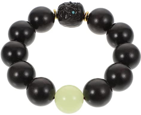 GALPADA 1Stk Armband aus Ebenholz Edelsteinperlen Perlenkette aus Ebenholz frauen armbänder Herren Anhänger Korn pärchen armband aus Holzperlen Schmuck aus Ebenholz Perlenschmuck