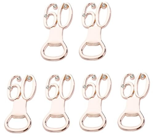 PRETYZOOM 6 Stk verstellbarer Öffner Schlüssel Flaschenöffner 60er Flaschenöffner manuelle Dosenöffner Korköffner bottle opener schlüsselanhänger flaschenöffner Küchenbar-Tool Getränkeöffner