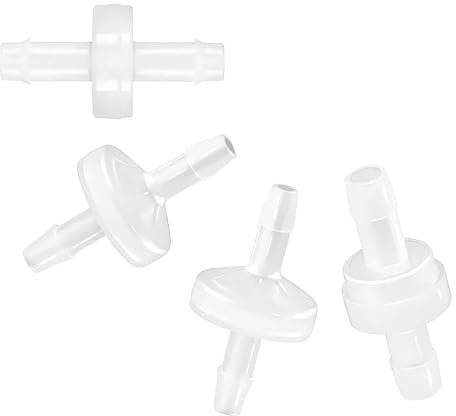 DHWEKU 4-stck Rckschlagventil, Kunststoff, 3-5mm, fr Wasser, Flssigluft, Kraftstoff, Gas