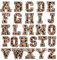 26 Stück Chenille-Buchstaben-Patches A-Z, Buchstaben zum Aufbügeln von A bis Z, Patches Buchstaben, Chenille Buchstabenaufnäher Bügelbuchstaben für DIY-Kleidung Stoff Schuhe Taschen(Leopardenmuster)
