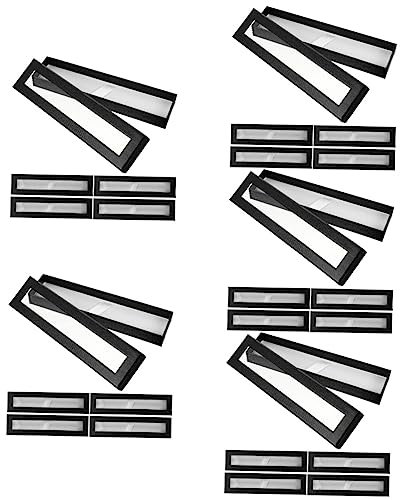 SEWACC 25 STK Himmel Und Erde Cover Federmäppchen Kugelschreiber-geschenketuis Stifteboxen Stempelreinigungspad Perlenstifte Masse Video Vitrine Für Stifte Boîte Füller Stilo Black Papier