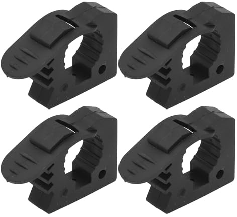 Tyenaza Lot de 4 Supports de Pelle pour Barres de Toit, Serrage de 30 à 40 mm, capacité de de 11 kg, Support de Serrage en Caoutchouc Robuste, kit de Montage de Support de Hache