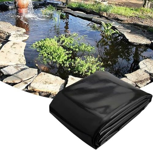 Bâches pour bassin extérieur 2x3m 3x4m 4x7m 6x8m 8x10m, film de revêtement d'étang flexible de 0,12mm, sous-couche d'étang pliable, membrane de piscine de jardin, revêtement robuste pour petits étangs