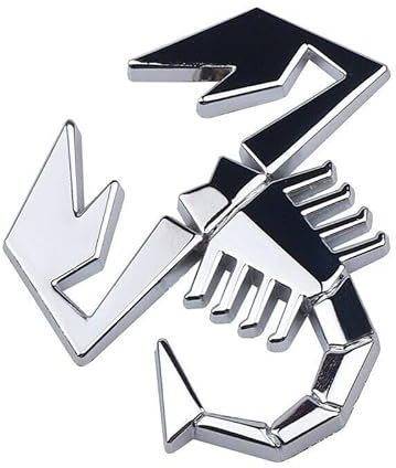 Auto 3D Metall Aufkleber Scorpion Chrom Skorpion Emblem Scop 6 x 6 cm