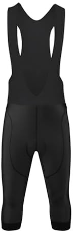 HFGDRH Fahrradhose,Fahrradunterhose mit Sitzpolster, Schwarze Herren-Radsport-Trägerhose, Sommer, 19D-Gel-Pad, MTB-Fahrradhose, 3/4-Hose, Shorts im Freien, große MTB-Fahrradhose(Black Shorts,4XL)