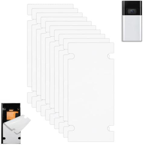 Vetin 10PCS Adhesive Pads, Double Sided Tape No Drill Doorbell Mount | Adhesive Tape, for Smooth Surfaces, Ring Doorbell, Drill-Free Sticky Installation Accessories