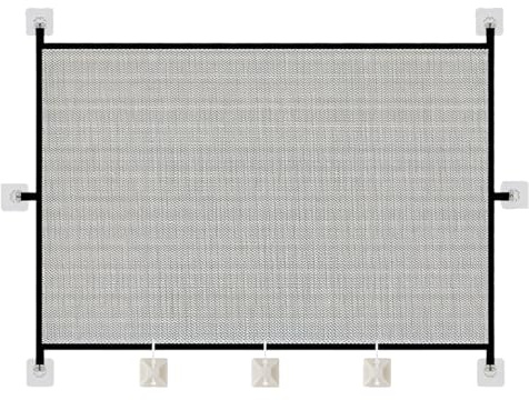 NiceNaiils 1 Pcs barriere de securite chien, Barrière Escalier Chien, Portable Barrière de Sécurité pour Enfant et Animaux, Barriere Chien sans Percage pour Escaliers, Couloirs, Porte (110 * 72 cm)