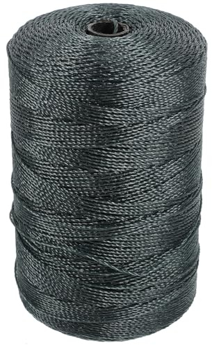 Hemobllo 1 Roll Nylon Twine Braided Fishing Rope Multi-function Zero Stretch Multiple Strand Nylon String for Kite Stringing and Fishing Net Repair