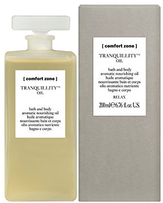Comfort Zone Tranquillity Bath and Body Oil - 200ml Bottle - Aromatic - for Bath and Body - with Amaranth Oil and Essential Oils - Suitable for Vegans - Natural Ingredients