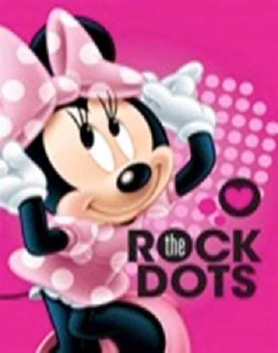 Lizenzprodukt Disney Princess Minnie Maus Rockin My Punkte Clubhouse Weich Plüsch Raschel Überwurf Baby Größe Decke