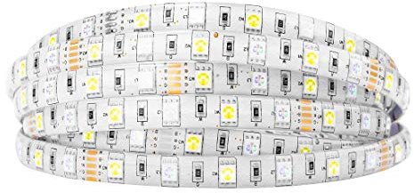 BTF-LIGHTING 5050 RGBW RGB+Kühles Weiß(6000K-7000K) 150RGB+150Weiße LED 5m 60LEDs/m Mehrfarbige LED-Bandleuchten IP65 Silikonbeschichtung Wasserdichte weiße PCB DC12V